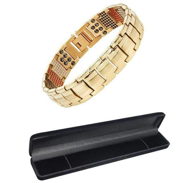 Planet Gates Add package MBT030G / 21cm Men's Health Magnetic Bracelet For Men Silver Plated Pure Titanium Bangle Magnetic Ion Germanium Far Infar Red Bracelets