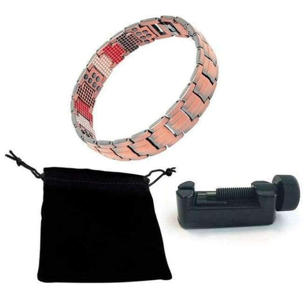 Planet Gates Add tool WMBC005T / 21cm iWrist Men's Healing Pure Copper Magnetic Bracelets&Bangles Men Health Care Elements Magnetic Germanium Benefit Healthy Jewelry