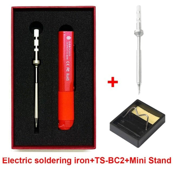 Planet Gates Add TS-BC2 and stand Pine64 Pinecil Soldering Iron Portable Mini USB Interface For Welding tools constant temperature Intelligent maintenance Electr