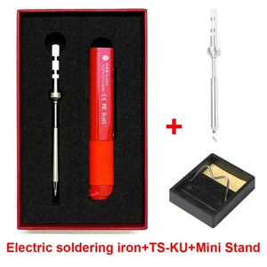 Planet Gates Add TS-KU and stand Pine64 Pinecil Soldering Iron Portable Mini USB Interface For Welding tools constant temperature Intelligent maintenance Electr