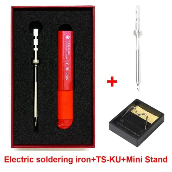 Planet Gates Add TS-KU and stand Pine64 Pinecil Soldering Iron Portable Mini USB Interface For Welding tools constant temperature Intelligent maintenance Electr