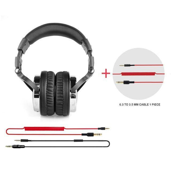 Planet Gates Add wire 1 / China Professional Studio Headphones DJ Stereo Headphones Studio Monitor Gaming Headset 3.5mm 6.3mm Cable For Xiaomi Phones PC