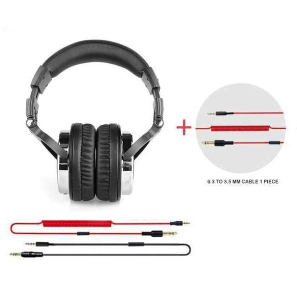Planet Gates Add wire / China Professional Studio Headphones DJ Stereo Headphones Studio Monitor Gaming Headset 3.5mm 6.3mm Cable For Xiaomi Phones PC