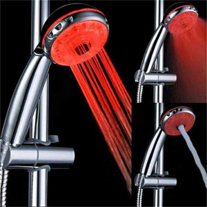 Adjustable 3 Mode 3 Color LED Shower Head Temperature Sensor RGB Bath Sprinkler Bathroom Product - Planet Gates