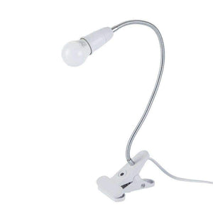 Planet Gates Adjustable 360 Degree Twisted Flexible Metal Tubing LED Light Clip-On Reading Lamp Book light Book Reader Mini Bright Desk Lamps