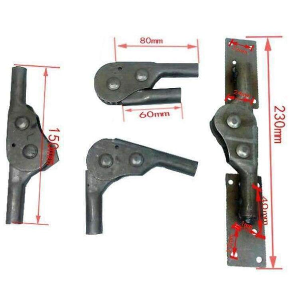 Planet Gates Adjustable angle Furniture Hardware 180 degree Sofa Folding hinge with flat Corner X2