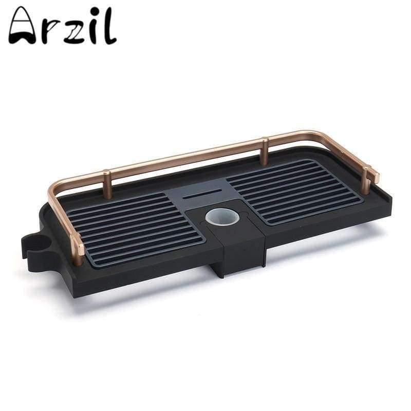 Planet Gates Adjustable Bath Pole Rack Shower Caddy Shelf Shampoo Cosmetics Storage Holder Organizer Home Kitchen Bathroom Organization