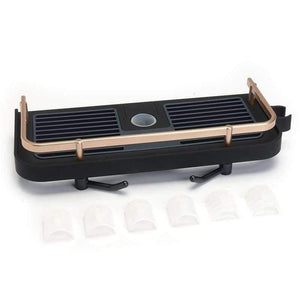 Planet Gates Adjustable Bath Pole Rack Shower Caddy Shelf Shampoo Cosmetics Storage Holder Organizer Home Kitchen Bathroom Organization