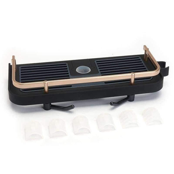 Planet Gates Adjustable Bath Pole Rack Shower Caddy Shelf Shampoo Cosmetics Storage Holder Organizer Home Kitchen Bathroom Organization