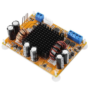 Planet Gates Adjustable Power Supply Module 5A Boost Module LCD Digital Automatic Step-up Step-down Voltage Module DC-to-DC Power Converter