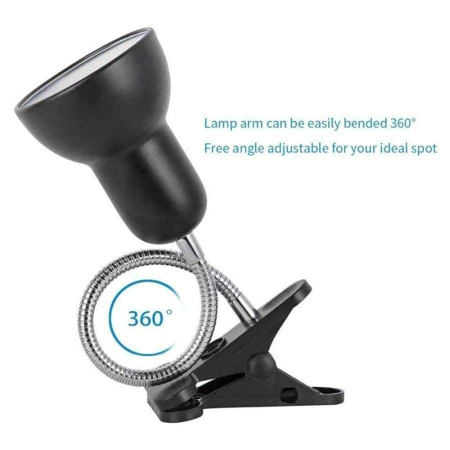 Planet Gates Adjustable Reading Novelty lighting Desk Book Lights 5W E27 Led Bulb,360 Degree Twisted Flexible Metal Tubing Table Lamp Base