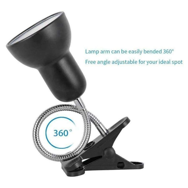 Planet Gates Adjustable Reading Novelty lighting Desk Book Lights 5W E27 Led Bulb,360 Degree Twisted Flexible Metal Tubing Table Lamp Base