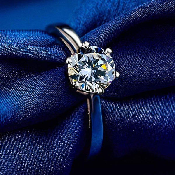 Planet Gates Adjustable Ring Lab Diamond Wedding Band Ring Real 925 Sterling Silver Engagement Rings For Women