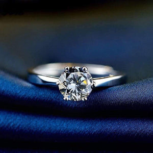 Planet Gates Adjustable Ring Lab Diamond Wedding Band Ring Real 925 Sterling Silver Engagement Rings For Women