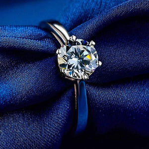 Planet Gates Adjustable Ring Lab Diamond Wedding Band Ring Real 925 Sterling Silver Engagement Rings For Women