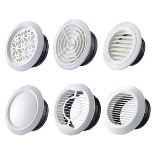 Adjustable round plastic air ventilation cover Fan Outlet Vent Extractor ceiling hole for kitchen bath air outlet fresh system