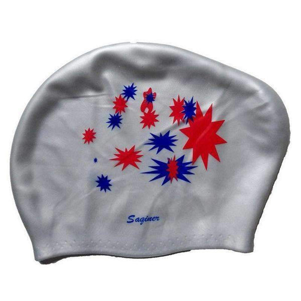 Planet Gates Adult Silicone Elastic Waterproof Protect Ears Long Hair Sports Swim Pool Hat Swimming Cap Men Women Free size