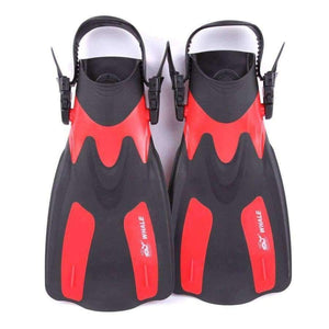 Planet Gates Adult Swimming Fins Short Scuba Snorkeling Shoes Foot Flipper Diving Flippers Diving Fins FN-200 Swim Fins with Heel