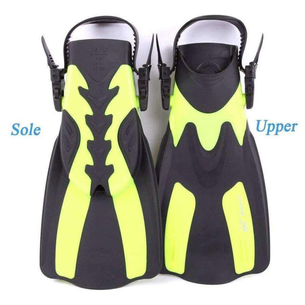 Planet Gates Adult Swimming Fins Short Scuba Snorkeling Shoes Foot Flipper Diving Flippers Diving Fins FN-200 Swim Fins with Heel