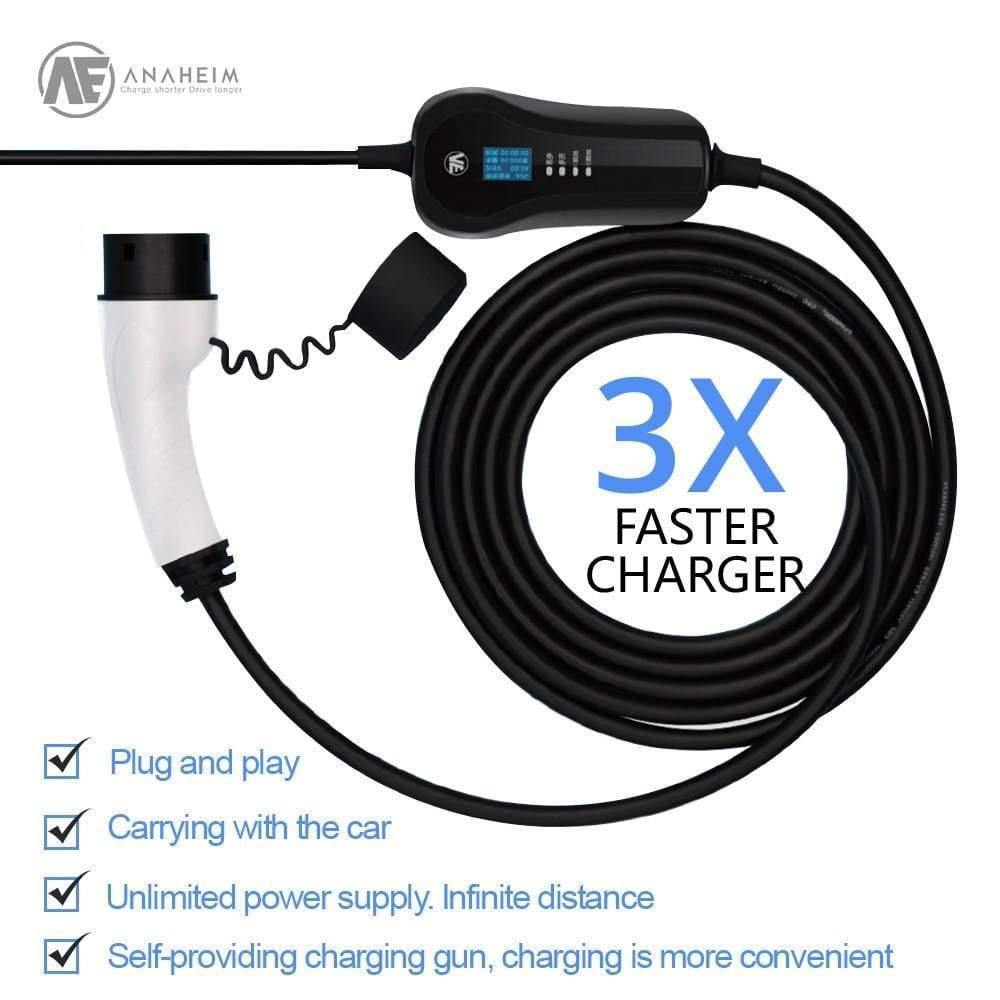 Planet Gates AE Anaheim 3.5KW evse electric car charger ev Level 2 /AC 220-280V 16A Type1 SAE  J1772 plug charger with EU wall socket input