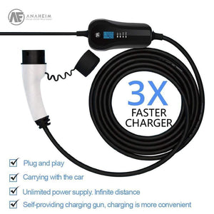 Planet Gates AE Anaheim 3.5KW evse electric car charger ev Level 2 /AC 220-280V 16A Type1 SAE  J1772 plug charger with EU wall socket input