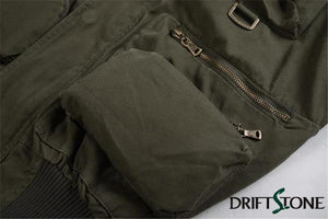 Planet Gates Aeronautica Militare Bomber Jacket Men Removable Sleeve Tactical Military Uniform Coat