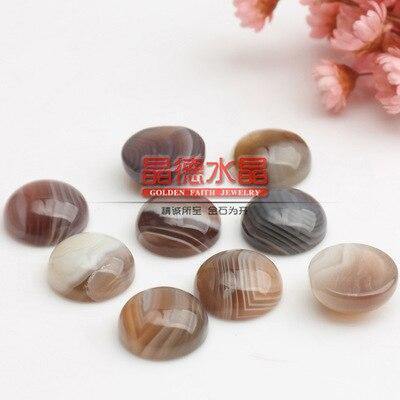 Planet Gates agate 1 / 6mm 10pcs Natural Stone Cabochon Beads 6mm 8mm 10mm 12mm Flat Back Rose Quartzs Agates Tiger Eyes Beads for Jewelry Making Findings