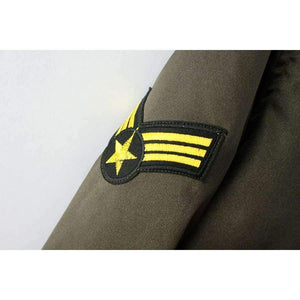 Planet Gates Agreen / L Military Army Green Satin Jacket Women 2018 Badge Appliques Bomber Jacket Coat Autumn Winter Slim Baseball Jacket Coat Outwears