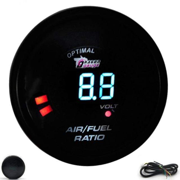 Planet Gates Air Fuel Ratio DRAGON GAUGE 2" 52mm Boost/Water Temp/Oil Temp/Oil Pressure/Tachometer/Volt/Air Fuel Ratio/EGT/Vacuum Meter Digital+Gauge Pods