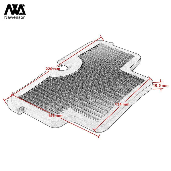 Planet Gates Air Intake Cleaner For Kawasaki Versys 650 2007-2013 ER-6N ER6F 2006-2008 Ninja 650R 2006-2008 Motorcycle Replacement Air Filter