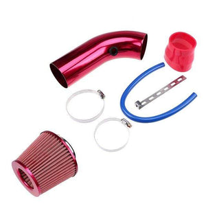 Planet Gates Air intake Kit2 3" 76mm Air Intake Kit Aluminum Admission Pipe With High Flow Air Filter Cold Air Inlet Duct , Mushroom Head