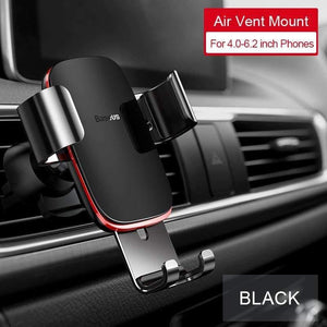 Baseus Car Phone Holder for Car CD Slot Air Vent Mount Phone Holder Stand for iPhone Samsung Metal Gravity Mobile Phone Holder