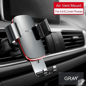 Baseus Car Phone Holder for Car CD Slot Air Vent Mount Phone Holder Stand for iPhone Samsung Metal Gravity Mobile Phone Holder