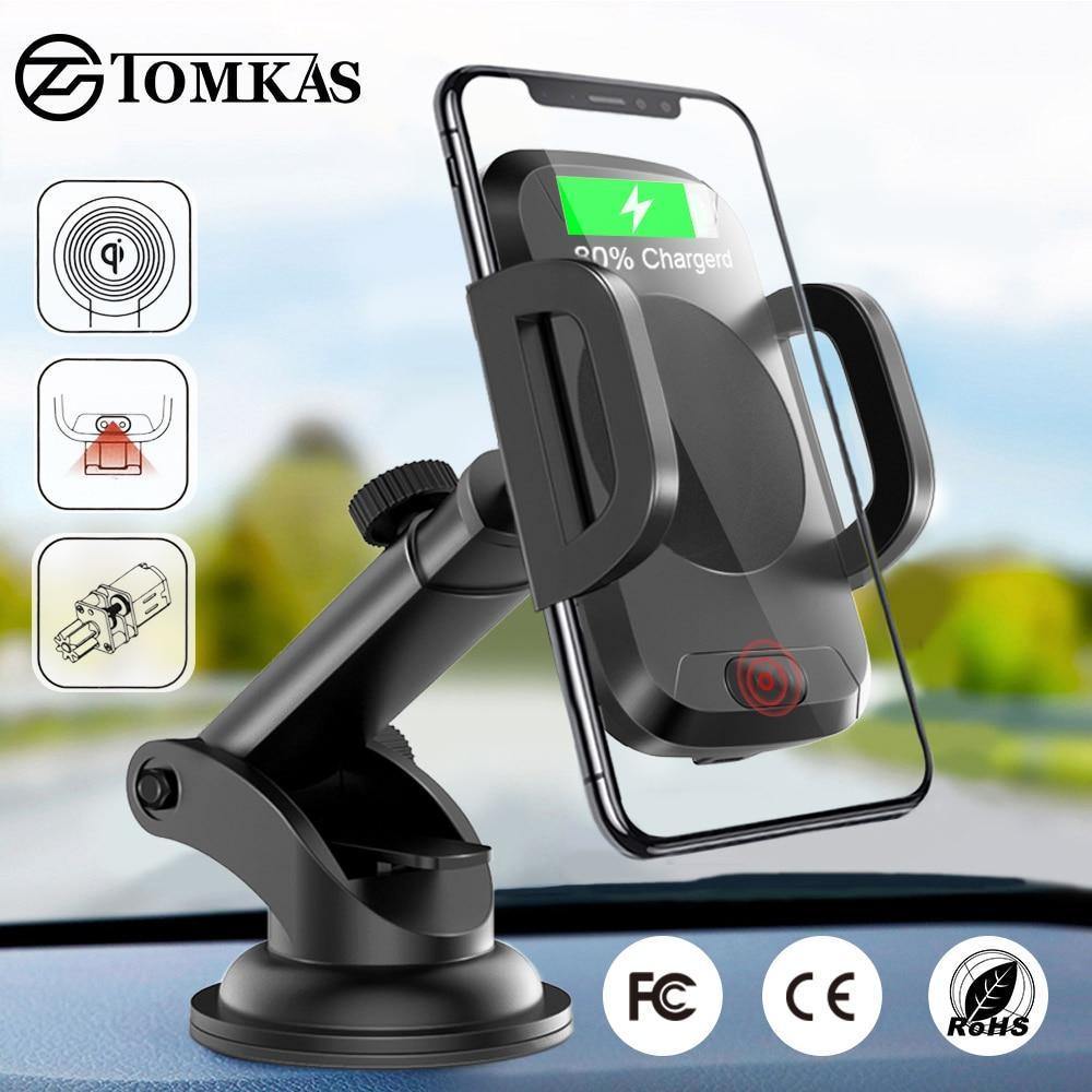 Planet Gates Air Vent Holder TOMKAS Qi Wireless Car Charger Infrared Sensor Fast Charger Wireless Charging For Phone Automatic Induction Wireless Car Charger