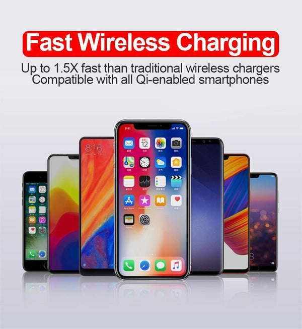 Planet Gates Air Vent Holder TOMKAS Qi Wireless Car Charger Infrared Sensor Fast Charger Wireless Charging For Phone Automatic Induction Wireless Car Charger