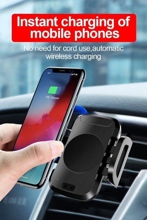 Planet Gates Air Vent Holder TOMKAS Qi Wireless Car Charger Infrared Sensor Fast Charger Wireless Charging For Phone Automatic Induction Wireless Car Charger