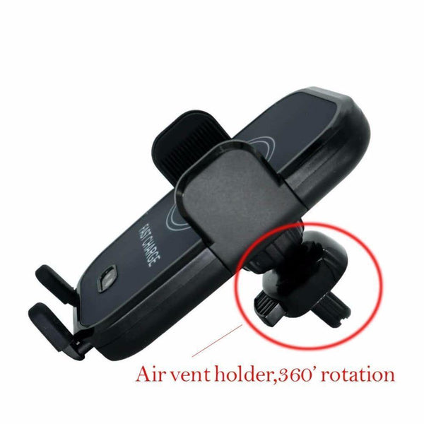 Planet Gates Air vent only Car Infrared Sensor Automatic Qi Fast Wireless Car Mobile Phone Charger for iPhone X 8 Plus Samsung S9 S8 Plus S7 Note 8