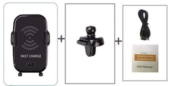 Planet Gates Air vent only Car Infrared Sensor Automatic Qi Fast Wireless Car Mobile Phone Charger for iPhone X 8 Plus Samsung S9 S8 Plus S7 Note 8
