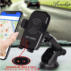 Planet Gates Air vent only Car Infrared Sensor Automatic Qi Fast Wireless Car Mobile Phone Charger for iPhone X 8 Plus Samsung S9 S8 Plus S7 Note 8