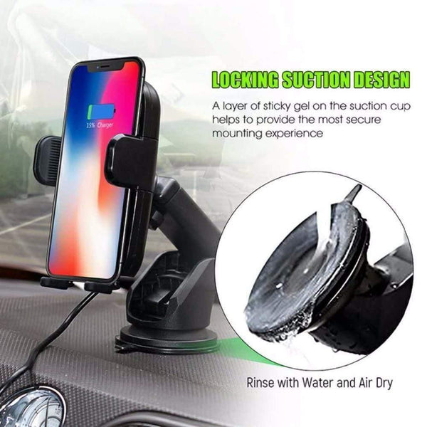 Planet Gates Air vent only Car Infrared Sensor Automatic Qi Fast Wireless Car Mobile Phone Charger for iPhone X 8 Plus Samsung S9 S8 Plus S7 Note 8