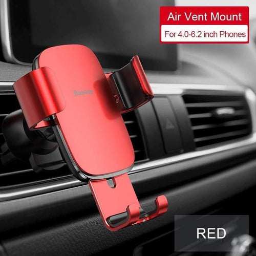 Baseus Car Phone Holder for Car CD Slot Air Vent Mount Phone Holder Stand for iPhone Samsung Metal Gravity Mobile Phone Holder