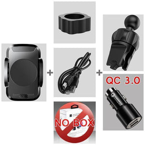 Planet Gates Air Vent with QC 3.0 TOMKAS Qi Wireless Car Charger Infrared Sensor Fast Charger Wireless Charging For Phone Automatic Induction Wireless Car Charger
