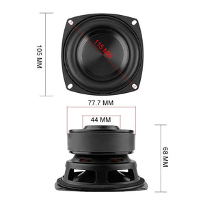 Planet Gates AIYIMA 1Pc 4 Inch Woofer Audio Speaker Driver 4 8 Ohm 100W Bass Hifi Sound Music Waterproof Subwoofer Speaker DIY Home Theater