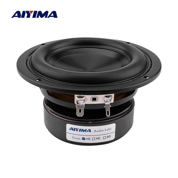 Planet Gates AIYIMA 1Pc 4 Inch Woofer Audio Speaker Driver 4 8 Ohm 100W Bass Hifi Sound Music Waterproof Subwoofer Speaker DIY Home Theater