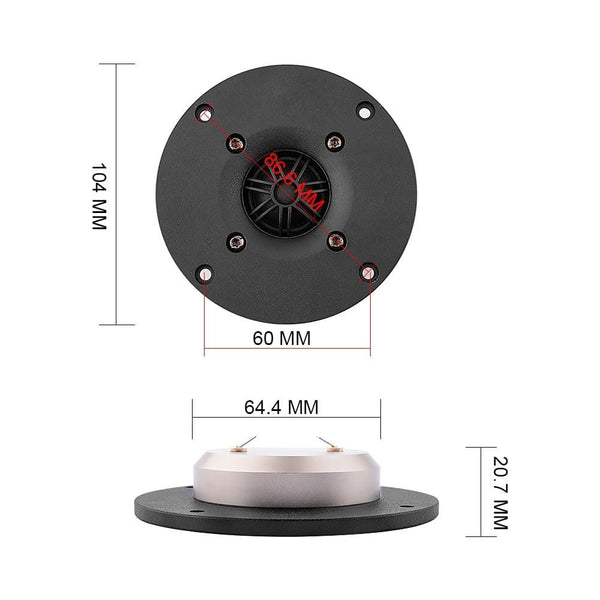 Planet Gates AIYIMA 1PC 4Inch 4Ohm/8Ohm Tweeter Speaker Driver 35W 25 Core Silk Film HIFI Treble Sound Loudspeaker For DIY Home Sound Theatre