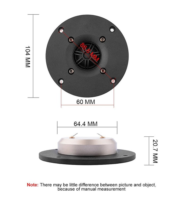 Planet Gates AIYIMA 1PC 4Inch 4Ohm/8Ohm Tweeter Speaker Driver 35W 25 Core Silk Film HIFI Treble Sound Loudspeaker For DIY Home Sound Theatre
