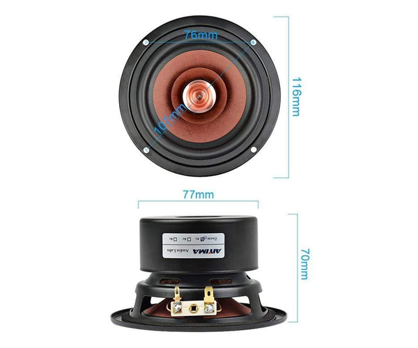 Planet Gates AIYIMA 1Pcs 4 Inch Audio Sound Speaker Driver Hifi 4 8 Ohm 30W Full Range Speaker Bookshelf Loudspeaker For Amplifier DIY