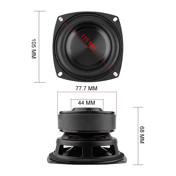 Planet Gates AIYIMA 1Pcs 4 Inch Woofer Speaker Driver Hifi 4 8 Ohm 100W Bass Sound Speaker Waterproof Subwoofer DIY Sound Home Theater