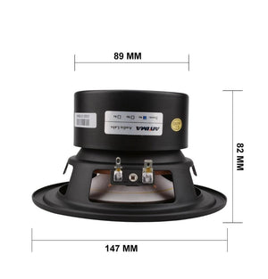 Planet Gates AIYIMA 1Pcs 5.25Inch Subwoofer Speaker Driver 4 8 Ohm 40W Woofer Strong Deep Bass Home Theater For Bookshelf Speaker Car Audio