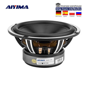 Planet Gates AIYIMA 1Pcs 6.5 Inch Woofer Speaker 50W 4 Ohm Bass Audio Car Sound Speaker Driver Aluminum Ceramic Black Diamond Cast Booksheft